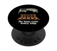 The Boots Remember Every Step Patriotic Military PopSockets Adhesive PopGrip