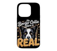 The Border Collie Stare Is Real Herding Dog Case for iPhone 14 Pro
