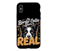The Border Collie Stare Is Real Herding Dog Case for iPhone X/XS