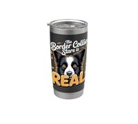The Border Collie Stare is Real Herding Dog Stainless Steel Insulated Tumbler