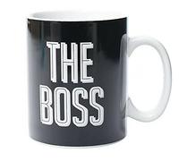 The BOSS Extra Large Mug Giant Big Mug for Hot Drinks, Tea, Coffee, Hot Chocolate - Black (LondonWeek®)