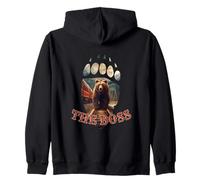 The Boss Grizzly Bear of Banff National Park Zip Hoodie