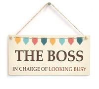 The Boss in Charge of Looking Busy Sign, Office Humour