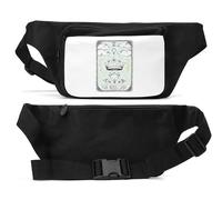 The Boss Lady 6 Crown Tarot Card Unisex Waist Bag Black