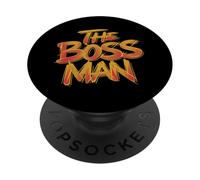 The Boss Man | Boys Men's Leadership Tee | Executive Power PopSockets Adhesive PopGrip