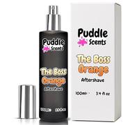 The Boss Orange Aftershave Spray - 100ml Parfum in Frosted Black Glass Bottle - Aftershave Scent - Branded Gift Box - Vegan Friendly - Puddle of Wax - Made in the UK