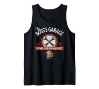 The Boss’s Garage Repairs Cold Beer Bad Advice Fun Mechanic Tank Top
