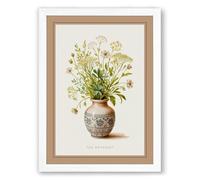 The Botanist Botanical Framed Wall Art Print A4 (29.7×21cm) White, Wall Decor for Living Room, Bedroom, Office & Home, Ready to Hang, Art Gift