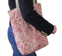 The Botanist Tote Bag Sewing Kit, William Morris Inspired Floral Fabric, Beginner Friendly Craft Project. Ideal Sewing Gift, Kit Includes Fabrics & Thread to Craft This Lined Tote Bag.