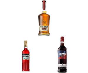 The Boulvardier Bundle - Wild Turkey 101 Bourbon 70 ampari 70 nd Cinzano Rosso Vermouth 75cl