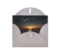 The boundary of nothingness Gray Patterns greeting card 6x4 inches with envelope, covering birthdays, weddings and other occasions