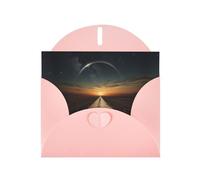 The boundary of nothingness Pink Patterns greeting card 6x4 inches with envelope, covering birthdays, weddings and other occasions