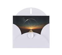 The boundary of nothingness White Patterns greeting card 6x4 inches with envelope, covering birthdays, weddings and other occasions