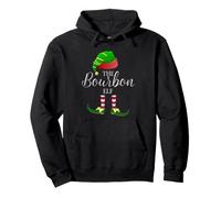 The Bourbon Elf Cute Funny Christmas Family Pullover Hoodie
