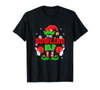 The Bowling Christmas Elf Hat Shoes Matching Player Team T-Shirt