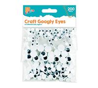 The Box 200pcs Googly Wobbly Wiggly Stick On Eyes Children Kid Craft Arts, White