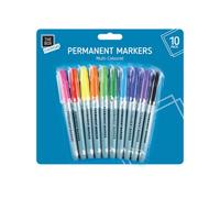 THE BOX EVERYDAY 10-50 x Permanent Markers Pens Pack Assorted Multi Colour Sharpe Fine Point Tip HOME School Office College Art Craft UK FREE P&P (10 x MARKERS)