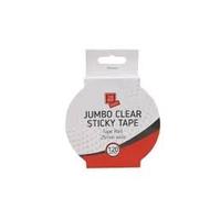 The Box Post Jumbo Clear Sticky Tape Heavy Duty, Multipurpose Sticky Adhesive, Strong Wall Tape Picture Hanging Strips Poster High Resistant sticky tape, Packing Parcels. (pack of 1)