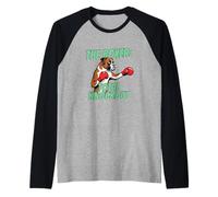The Boxer Total Knockout Boxing Dog Boxer Raglan Baseball Tee