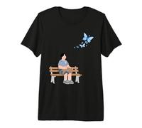 The boy Sitting on a Bench Funny Unisex Design for tee Premium T-Shirt