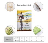 The Boy Who Harnessed The Wind Inspirational Movie Poster (4) Canvas Poster Wall Art Picture Prints Hanging Photo Decor Home Posters Artworks 08x12inch(20x30cm)