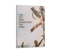 The Boy Who Harnessed The Wind Inspirational Movie Poster (8) Poster Cool Artworks Painting Wall Art Canvas Prints Hanging Picture Posters 16x24inch(40x60cm)