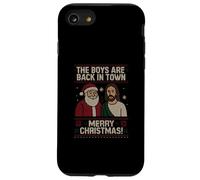 The Boys Are Back in Town Christmas Jesus Santa Ugly Sweater Case for iPhone SE (2020) / 7/8