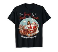 The Boys are Back in Town Merry Christmas Value Graphic T-Shirt