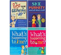 The Boys' Guide to Growing Up, Sex Puberty and All That Stuff, What's Happening to Me Boy, Girls 4 Books Collection Set