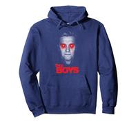 The Boys Homelander Dripping Eyes Pullover Hoodie, Adult Unisex, Navy Blue, XX-Large