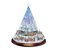 The Bradford Exchage 'Reflections of Christmas' - Tabletop Tree by Thomas Kinkade - Lights, music and motion