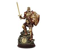 The Bradford Exchange 'Armour Of God' Cold-Cast Bronze Sculpture -Handcrafted Cold-Cast Bronze Sculpture Of A Knight In Full Armour Of God. 2-Sided 24-Carat Gold-Plated Challenge Coin Is Removable