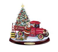 The Bradford Exchange 'Bringing Home The Tree' Lit Musical COCA-COLA® Sculpture - Santa sculpture inspired by COCA-COLA® illustrator Haddon Sundblom's artwork. Lights up and plays 8 festive tunes