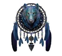 The Bradford Exchange Celestial Guardian Wolf Dreamcatcher
