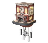 The Bradford Exchange Freedom Choppers Motorcycle Garage Cuckoo Clock
