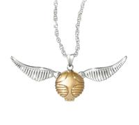 The Bradford Exchange Golden Snitch Smoky Quartz Pendant With Fluttering Wings. A unique and officially licensed HARRY POTTER Pendant