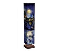 The Bradford Exchange Harry Potter™ 'Magic of Hogwarts™' Floor Lamp - A Unique and Officially Licensed Floor lamp, Featuring Hogwarts™ Art on 4-Sided Fabric Shade. Wood-Tone Base.