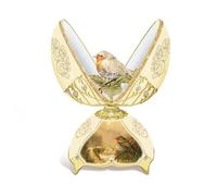 The Bradford Exchange Jewel Of Nature Robin Musical Egg