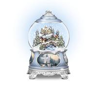 The Bradford Exchange 'Jingle Bells' - Illuminated Musical Snowglobe by Thomas Kinkade - 'Victorian Christmas' Scene