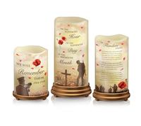 The Bradford Exchange Lest We Forget First World War Armistice Centenary LED Flameless Candles