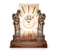 The Bradford Exchange Lest We Forget Sculptural Clock