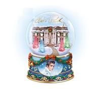 The Bradford Exchange Merry Christmas From Graceland Illuminated Musical Glitter Globe