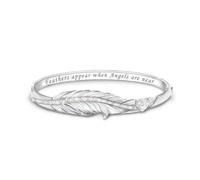 The Bradford Exchange When Angels Are Near Ladies Diamond Bracelet