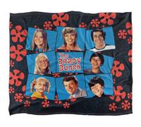 The Brady Bunch Silky Squares Supersoft Blanket Multicoloured (One Size)