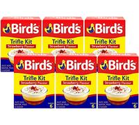 The Bramble Bay Birds Trifle Kit Strawberry Flavour | Delicious Strawberry Flavour Trifle Perfect for Desserts | Quick to Prepare in Few Easy Steps | Pack of 6 x 141g