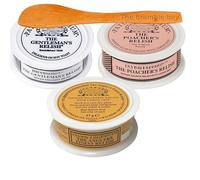 The Bramble Bay Gentleman's Relish Patum Peperium Paste Spread Bundle Includes Spiced Anchovy 42.5g, Smoked Salmon 39g, Smoked Mackerel 37g, Wooden Spreader