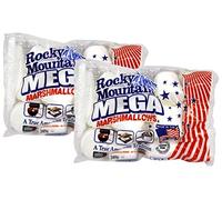The Bramble Bay Rocky Mountain Mega Marshmallows | Fluffy Marshmallow in Classic Vanilla Flavour, Perfect for Snacks and BBQ Party | Pack of 2 x 340g