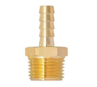 The Brass Barb Fitting Coupler/Connector 5/16" Hose ID X 1/2" Male NPT(Pack of 150)