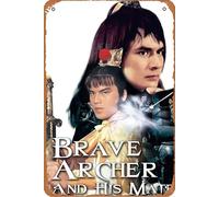 The Brave Archer and His Mate Film Movie Poster Retro Metal Tin Sign Wall Home Wall Art Metal Tin Sign,cave,bar,Club, Metal Tin Sign 8x12 Inches