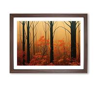 The Brave Autumn Forest Framed Print | A3 Walnut Framed Wall Art | Ready to Hang | Modern Landscape Picture | Living Room Bedroom Lounge Office